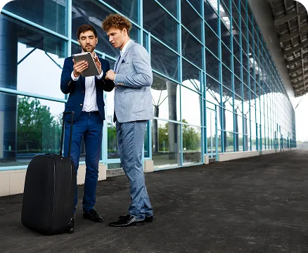 Professional on a corporate trip